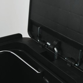 Stalowy kosz na śmieci 2x20 l do segregacji odpadów/z pedałem w kolorze matowego srebra Aliya – Spirella