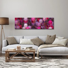 Obraz fioletowych kostek (170x50 cm)