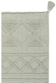 Jasnozielony bawełniany dywan tkany ręcznie odpowiedni do prania 200x300 cm Tribu Olive – Lorena Canals