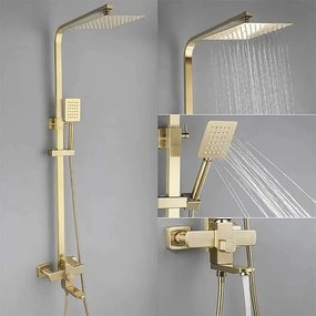 Kolumna prysznicowa Denia Gold Brass, 3 funkcje