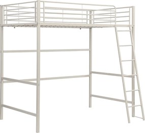 Łóżko antresola 120 x 190 cm – Metal – Beżowe – METARELO