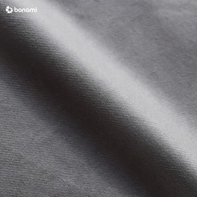 Szare łóżko kontynentalne ze schowkiem 160x200 cm Elva Bold Line – Bonami Selection