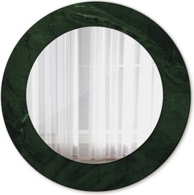 Lustro dekoracyjne okrągłe Zielony marmur