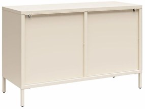 Kremowa metalowa witryna 100x64x40 cm Luna – Støraa