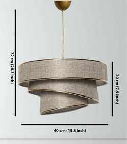 Lampa wisząca Couper - Beige, Gold
