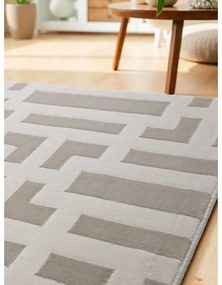 Szaro-kremowy chodnik 80x240 cm Perles Onyx – Elle Decoration