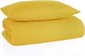Pościel bawełniana Color musztardowy 140 x 200 cm, 70 x 90 cm