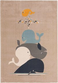 Dziecięcy dywan Fabius z motywem wielorybów