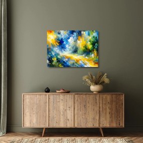 Obraz na szkle - Abstrakcyjny słoneczny dzień (70x50 cm)