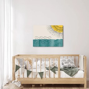 Obraz - Abstrakcyjny obraz plaży N⁰1 (70x50 cm)