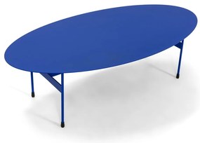 Niebieski metalowy stolik 39x120 cm Mira – Spinder Design