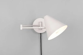 Kinkiet z elastyczną konstrukcją do kontaktu w kolorze kości słoniowej ø 15 cm Cosima – Trio