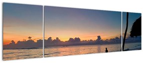 Obraz kobiety na plaży (170x50 cm)