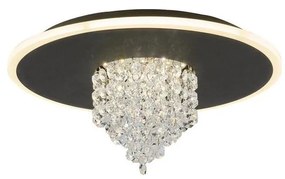 Searchlight 21126-32BK - lampa sufitowa LED z funkcją ściemniania DELUGE 20W/230V, śr. 31,5 cm, czarna