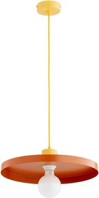 Žyrandol na lince ETERI 1xE27/15W/230V miedziany/żółty