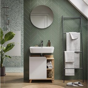 Lustro łazienkowe biały 60x2.1x60 karen