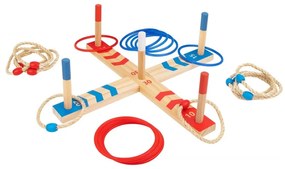 Tooky toy drewniana gra fun serso zręcznościowa ring cross