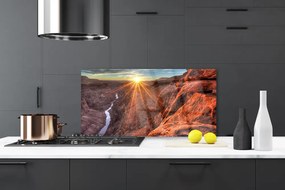 Panel Szklany Pustynny Żar Słońca