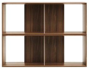 Modułowy system półek w dekorze orzecha 2 szt. 101x76 cm Litto – Kave Home