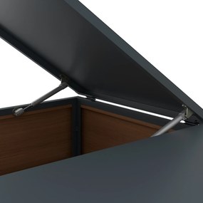 Zabudowa śmietnikowa 240L dwukomorowa, antracyt - orzech