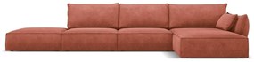 Czerwony narożnik (prawostronny) Vanda – Mazzini Sofas