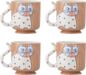 Jasnobrązowe kubki zestaw 4 szt. Missy – Bloomingville