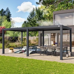 PRIMEYARD 3x6m Pergola Deluxe, lamelowa, antracyt - (400127)