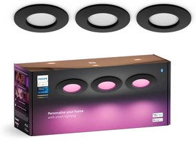 Inteligentne lampy LED wpuszczane w sufit zestaw 3 szt. 8 W Slim – Philips Hue