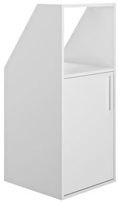 Szafa ze skosem 1-drzwiowa z 1 wnęką - Biały - ADEZIO