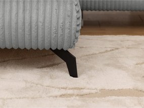 Jasnoszary sztruksowy narożnik (lewostronny/w kształcie litery L) Marbeya – Ropez