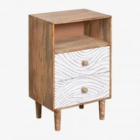 Stolik Nocny 35x30 Cm Z Drewna Mango Myanna Drewno Mango - Sklum