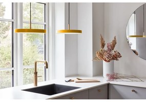 Żółta lampa wisząca LED z metalowym kloszem ø 31 cm Asteria Mini – UMAGE
