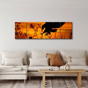Obraz sylwetki drapieżnika (170x50 cm)