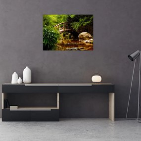 Obraz - Most nad rzeką (70x50 cm)