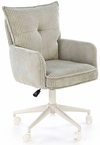 Tapicerowany fotel obrotowy popiel C8-A47