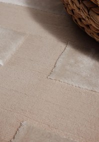 Dywan nowoczesny Perles Geometria beżowy 80 cm x 240 cm