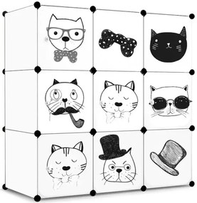 Biała dziecięca szafka modułowa D4-K38