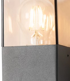 Zewnetrzna Nowoczesna lampa ścienna zewnętrzna ciemnoszara IP44 - Denmark Nowoczesny Oswietlenie zewnetrzne