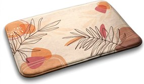 Dywanik łazienkowy antypoślizgowy Dywanik łazienkowy antypoślizgowy Liście Geometryczny