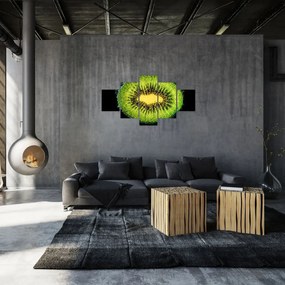 Obraz - szczegół kiwi w wodzie (125x70 cm)