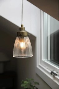 Lampa wisząca w kolorze mosiądzu ze szklanym kloszem ø 11 cm Bellis – Markslöjd
