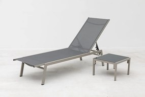 Doppler Mare zestaw leżaków + stół, mocca/ szary