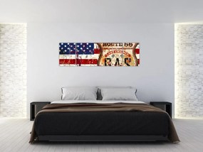 Obraz - Vintage flaga (170x50 cm)