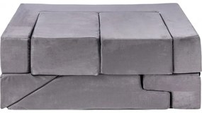 Velvet bricks set multifunkcyjny plac zabaw dla dzieci, szary - meowbaby®