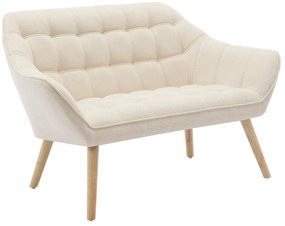 Kanapa 2-osobowa z beżową tapicerką - CASERTA