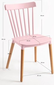 Zestaw 2 Krzese Leka