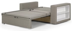 Sofa kanapa 2 os z funkcją spania MILO1 Brązowy