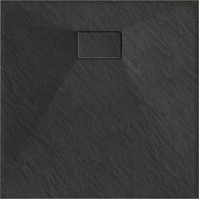 Mexen Hugo brodzik kwadratowy SMC 80 x 80 cm, czarny - 42708080