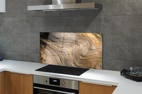 Szklany Panel Organiczny Rysunek Drewna