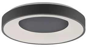 Nowoczesna lampa sufitowa w kolorze ciemnoszarym z 3-stopniowym ściemnianiem LED - Steffie Nowoczesny Oswietlenie wewnetrzne